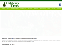 Tablet Screenshot of oakberrytrees.co.uk